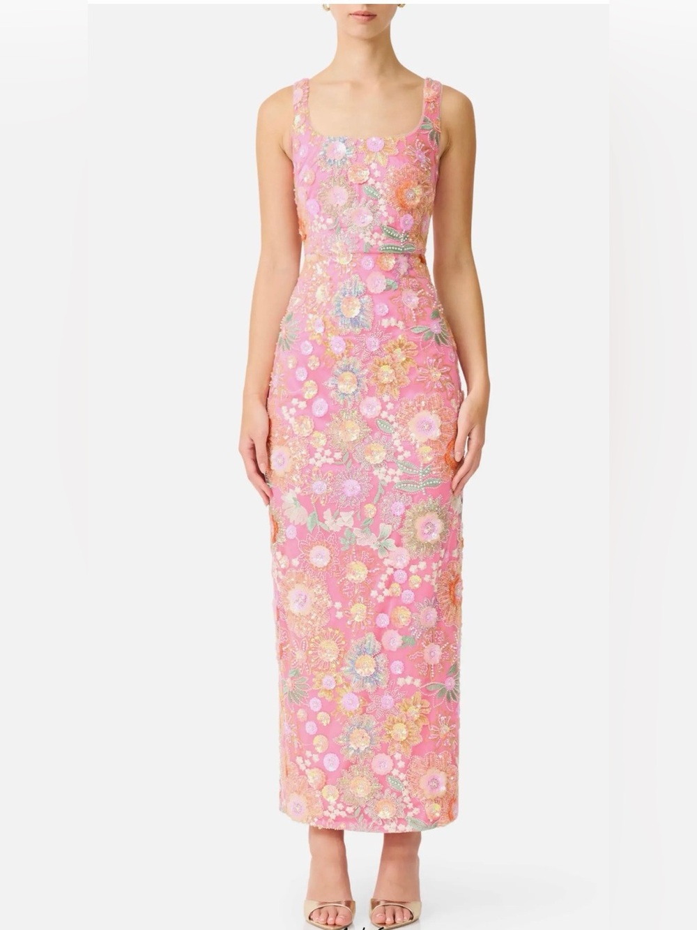 ELLIATT Nathalie Sequin floral gown. Size XS. Worn once. New season!!